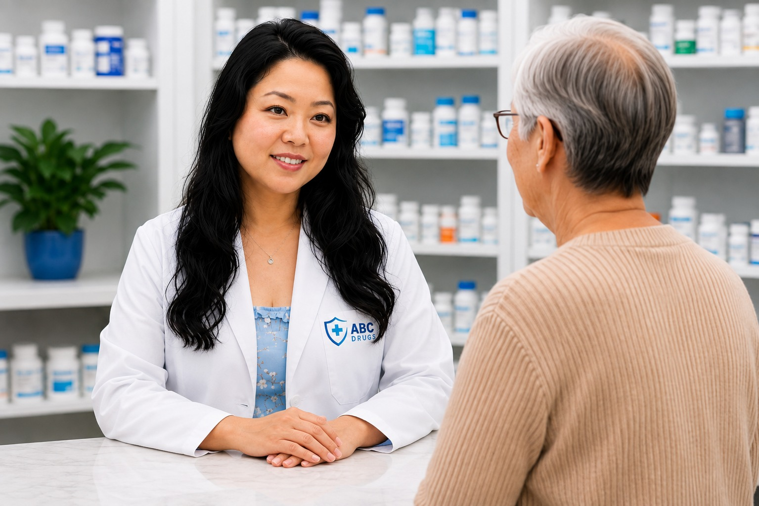 ABC Drugs pharmacy interior and team